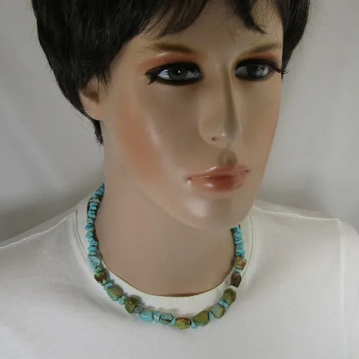 Kingman Turquoise Beaded  Necklace