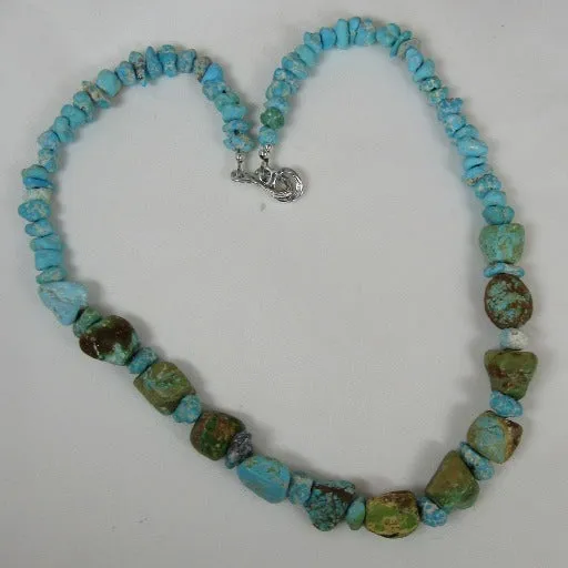 Kingman Turquoise Beaded  Necklace
