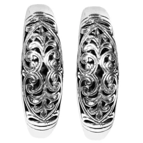 Konstantino Sterling Silver Classics Daphne Large J-hoop Earrings