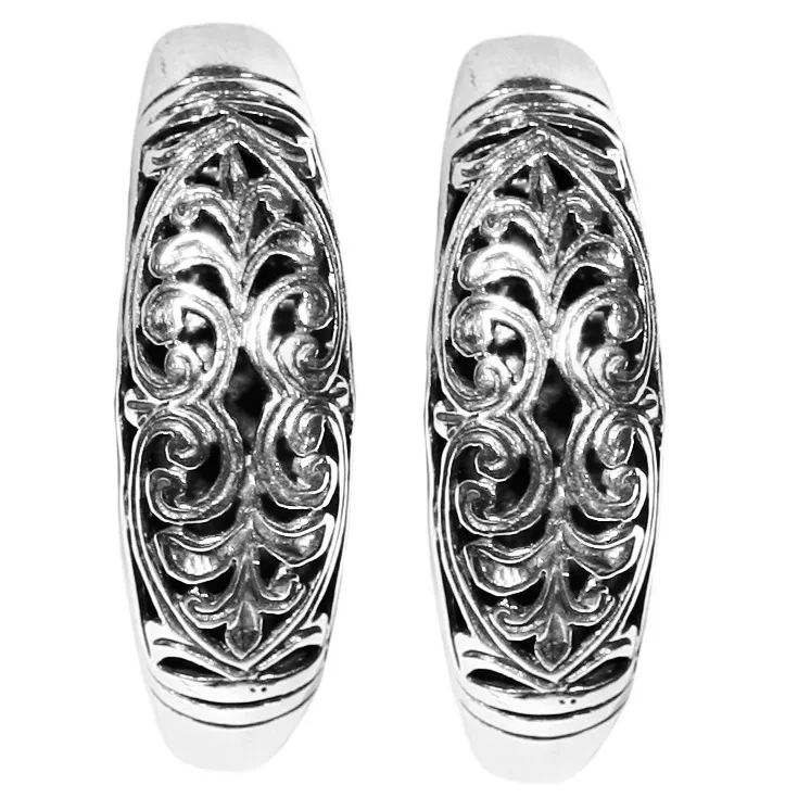 Konstantino Sterling Silver Classics Daphne Large J-hoop Earrings