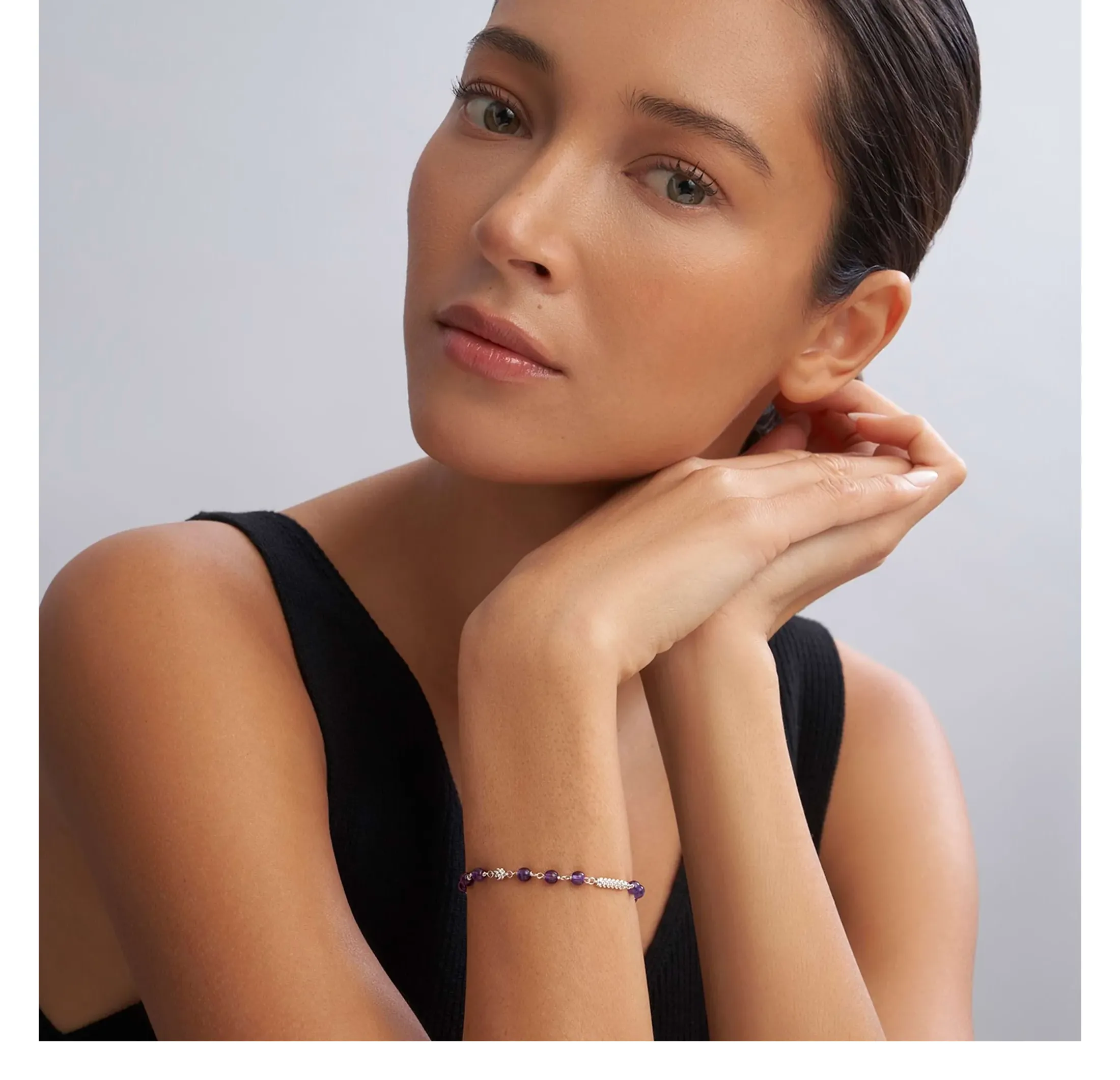 LAGOS Caviar Icon Amethyst Beaded Bracelet