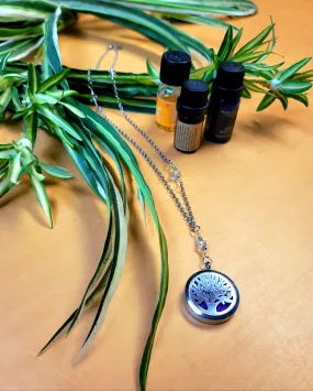 Light Silver Diffuser Necklace