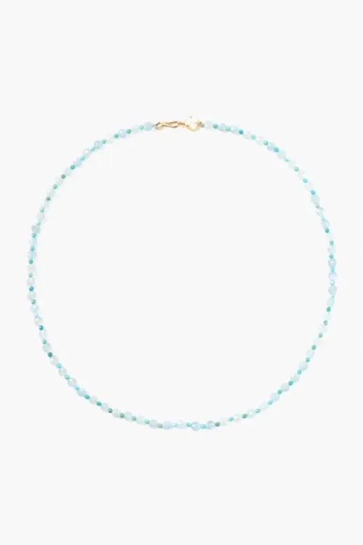 Lily Necklace ~ Aquamarine
