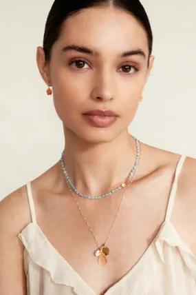 Lily Necklace ~ Aquamarine