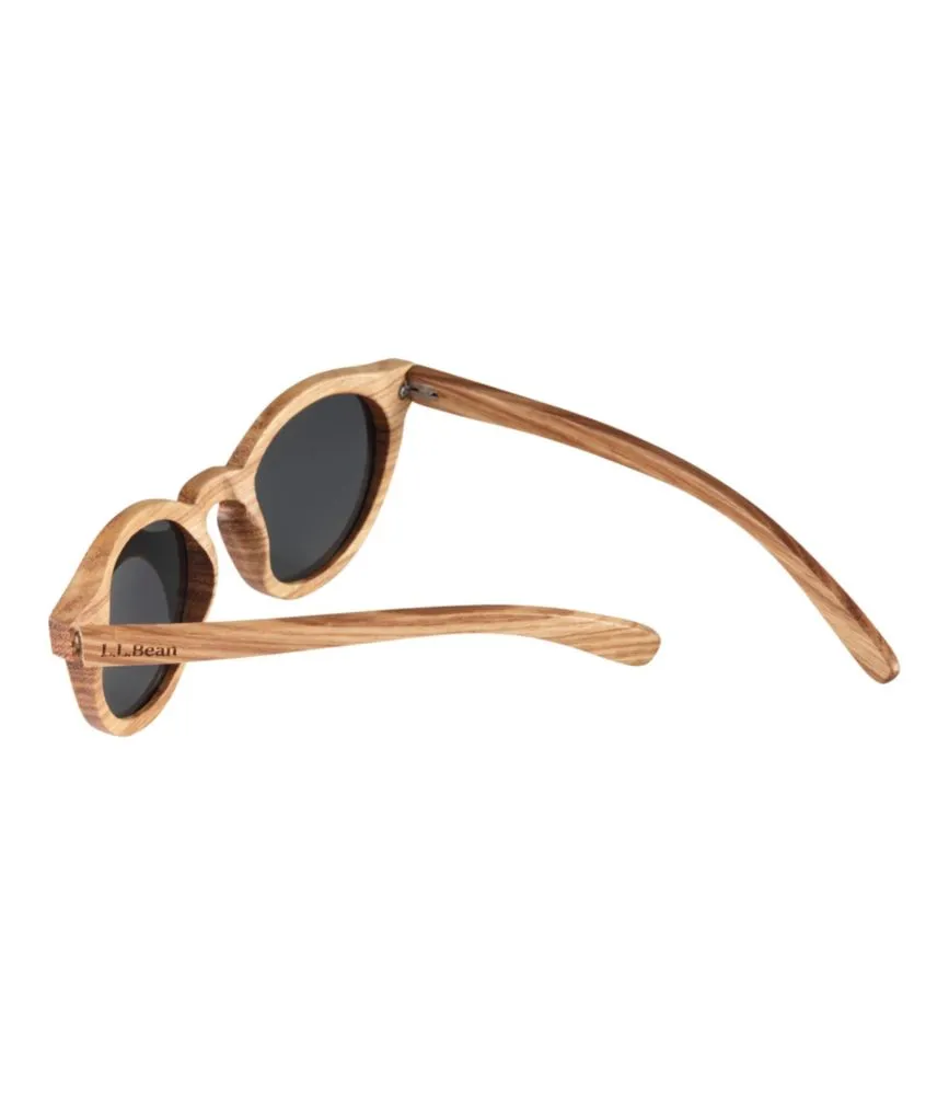 L.L.Bean DownEast Polarized Wooden Sunglasses