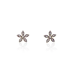 Lotus Flower Stud Earrings