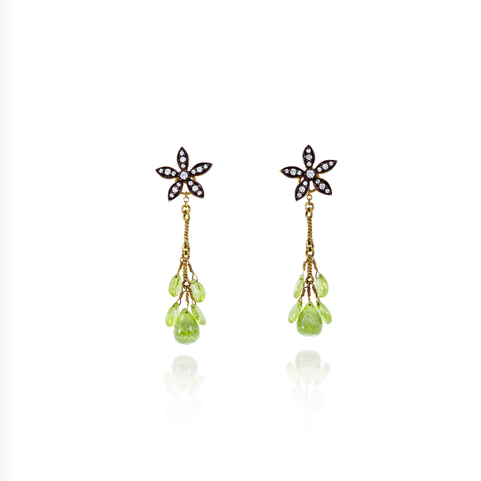 Lotus Flower Stud Earrings