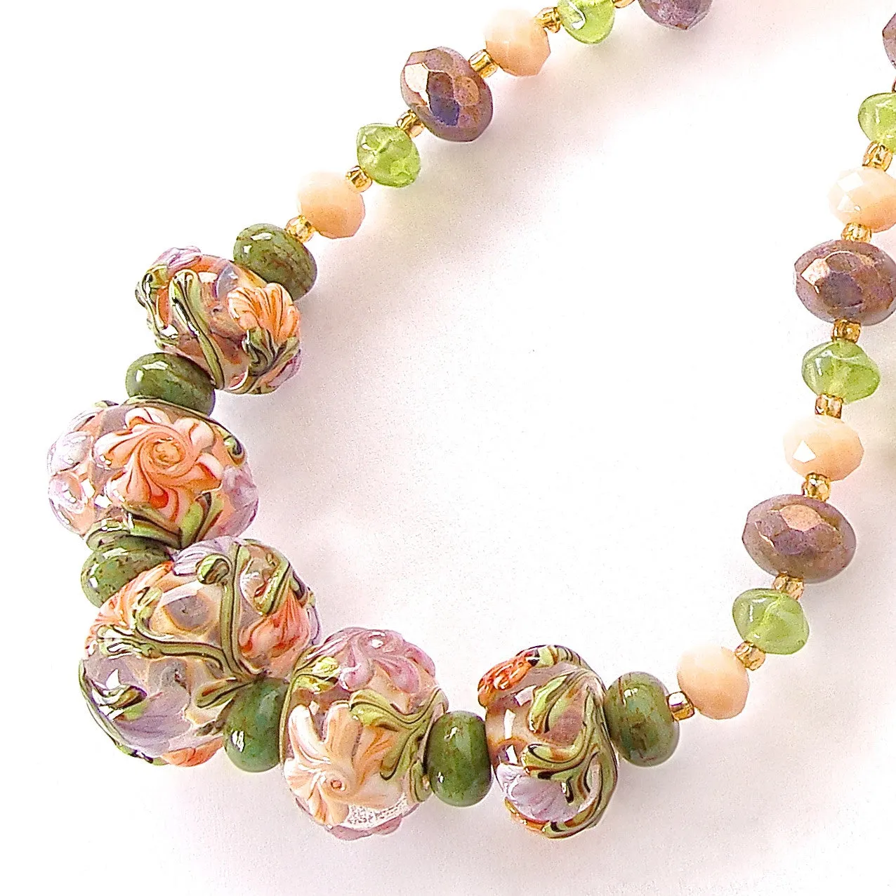 Louisa: Floral Beaded Necklace