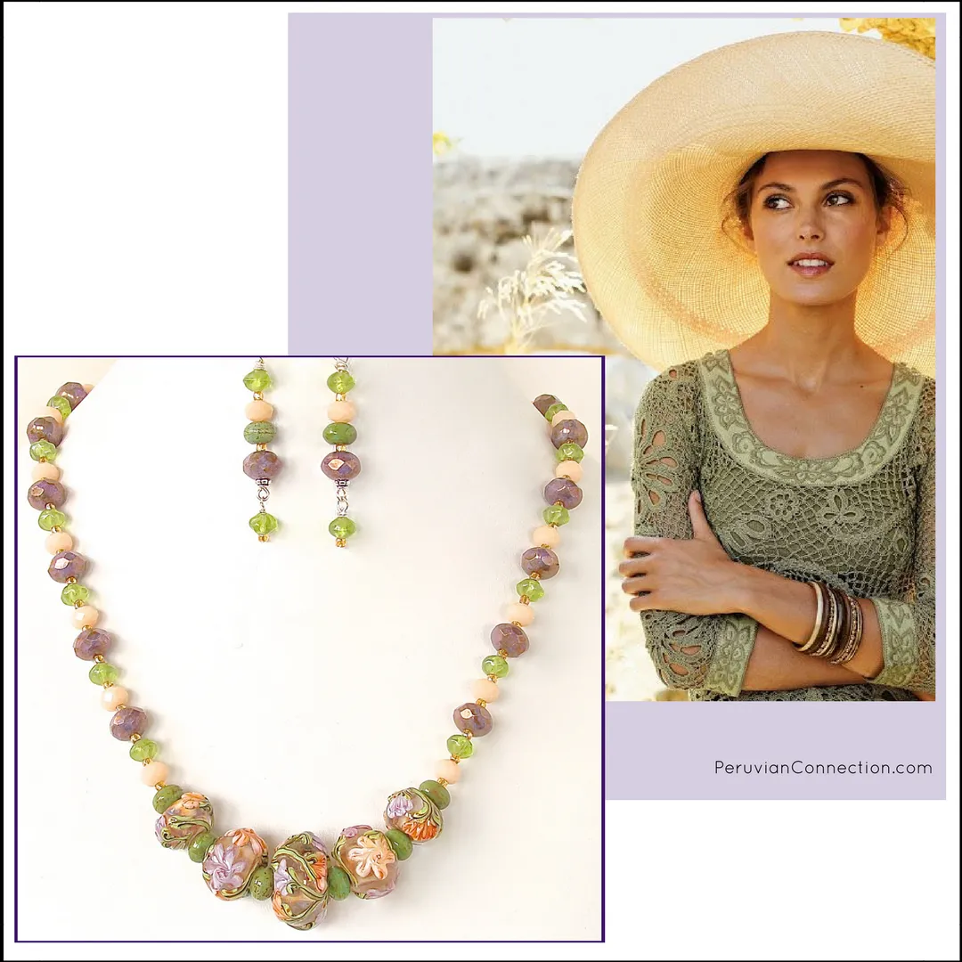 Louisa: Floral Beaded Necklace