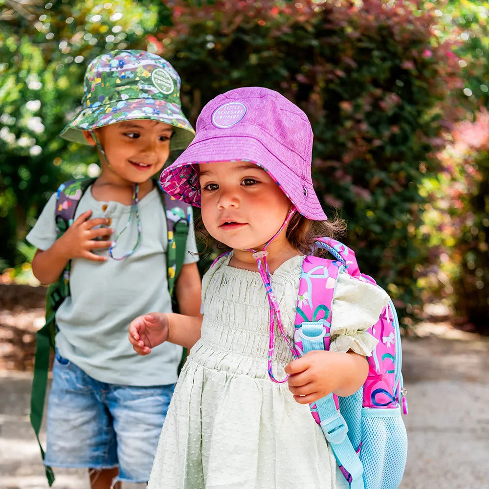 LOVELY BOWS REVERSIBLE BUCKET HAT - 4 Sizes