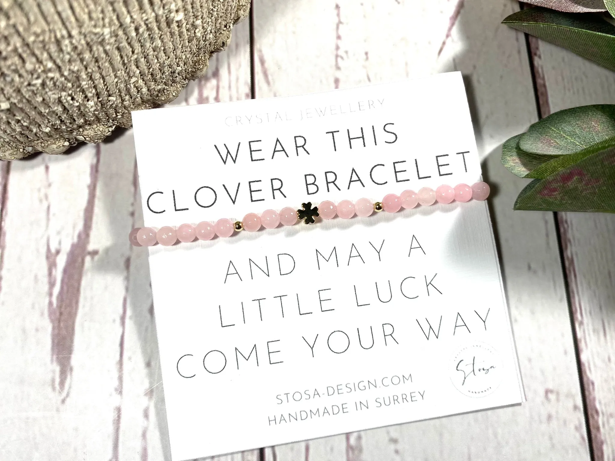 Lucky Crystal Clover Bracelet