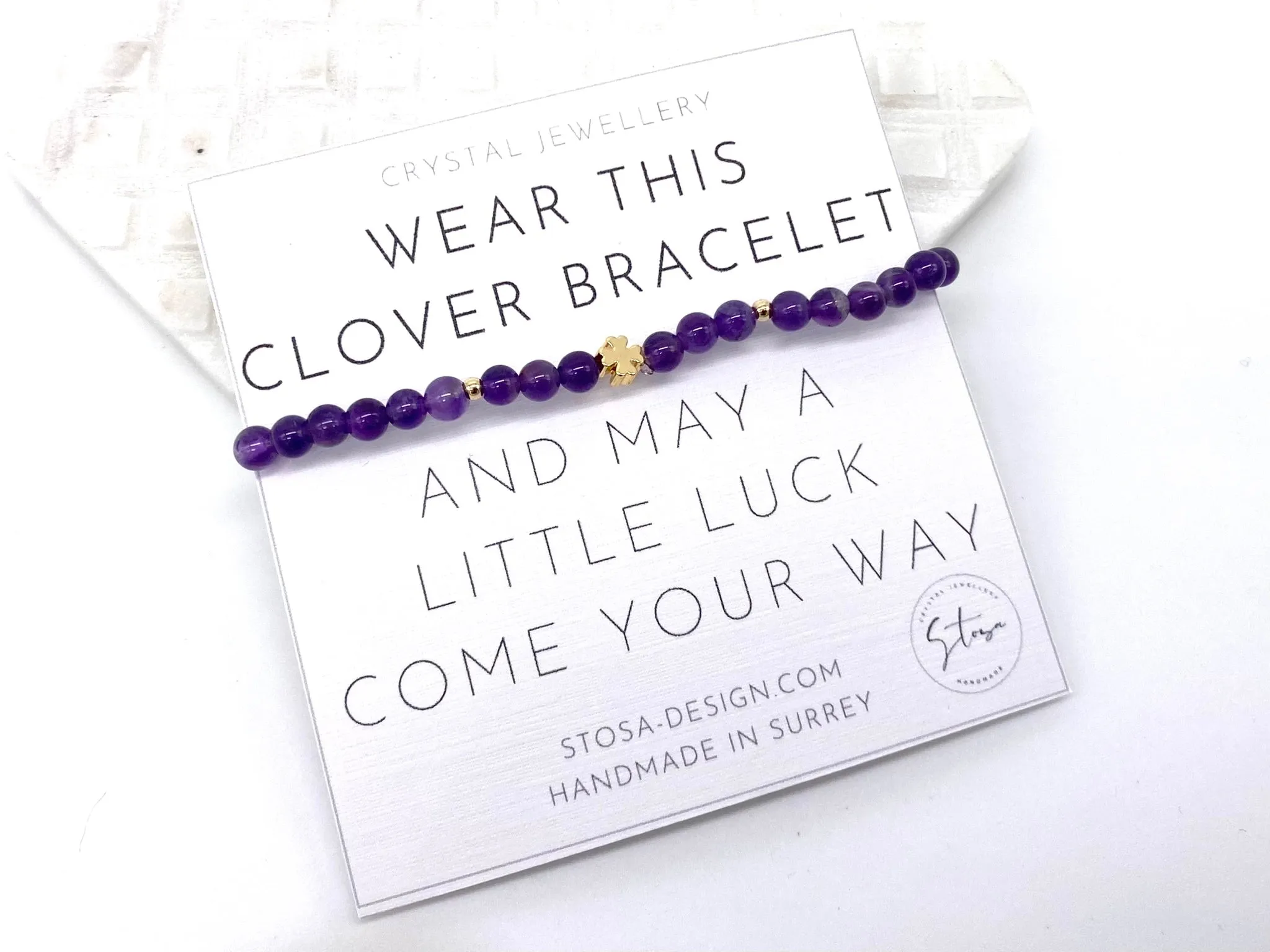 Lucky Crystal Clover Bracelet