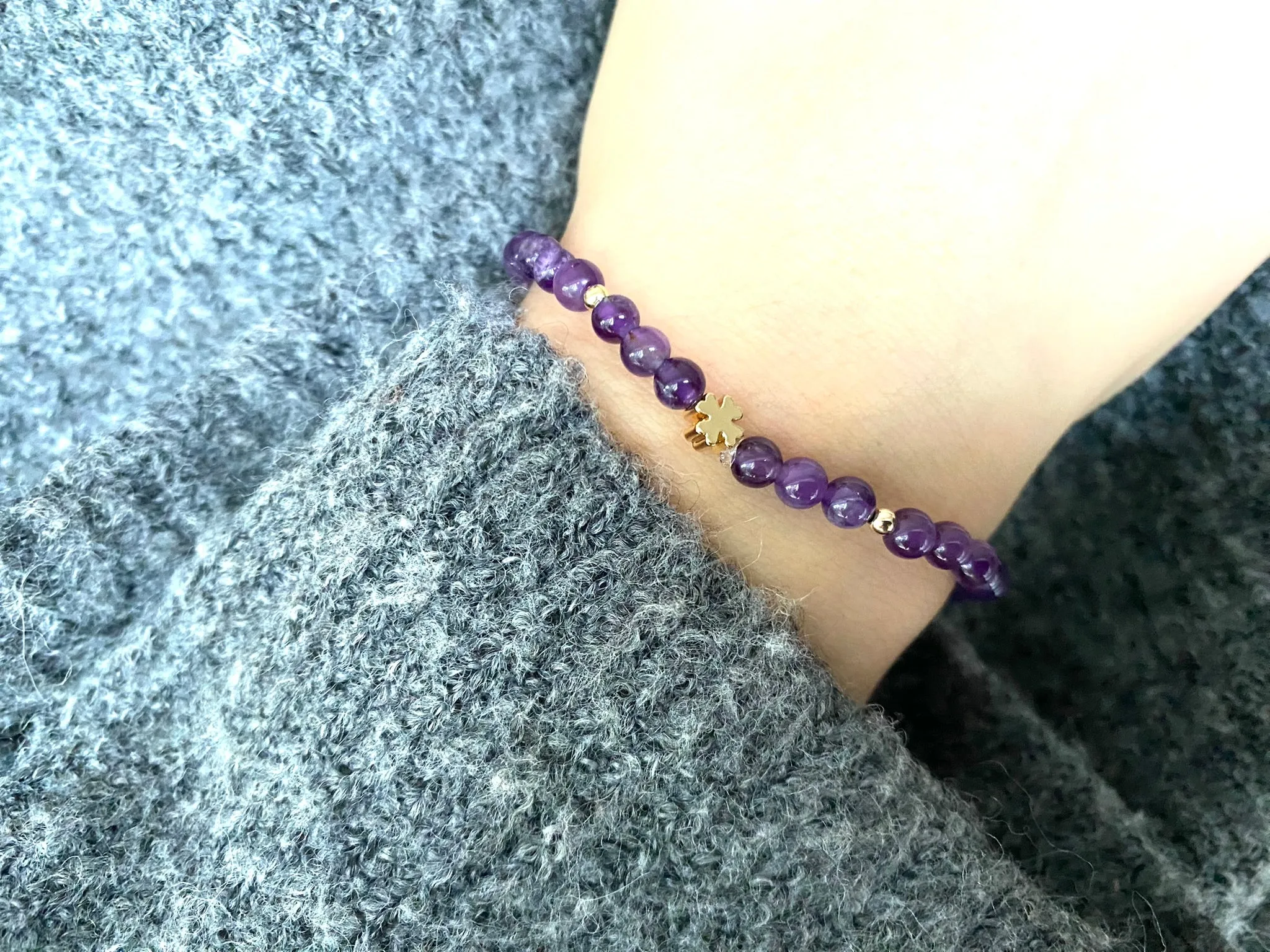 Lucky Crystal Clover Bracelet