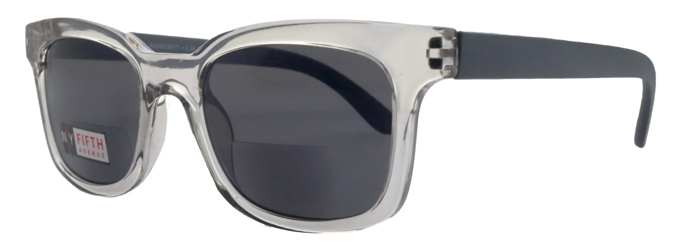 Mars, High-End Line Bifocal (Clear On Top) Reading Sunglasses Unixes OR Non-Bifocal Readers Sunglasses (Transparent  Grey) NY Fifth Avenue