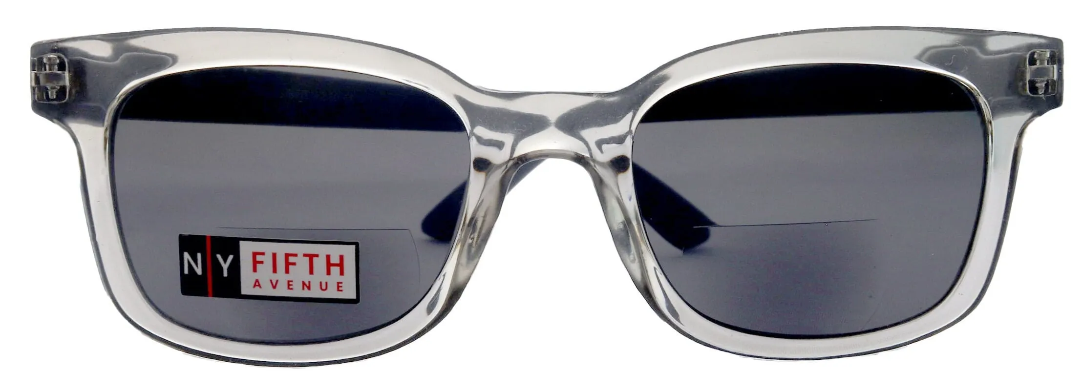 Mars, High-End Line Bifocal (Clear On Top) Reading Sunglasses Unixes OR Non-Bifocal Readers Sunglasses (Transparent  Grey) NY Fifth Avenue
