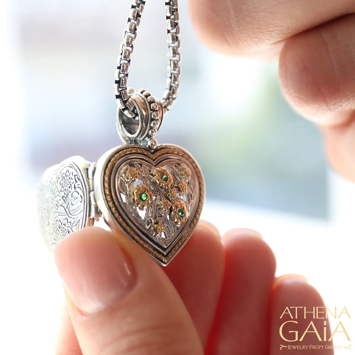 Meadow Shadows Heart Locket