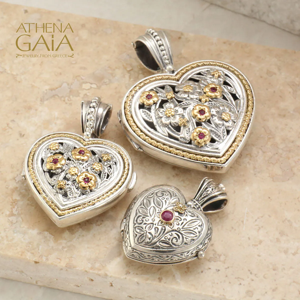 Meadow Shadows Heart Locket