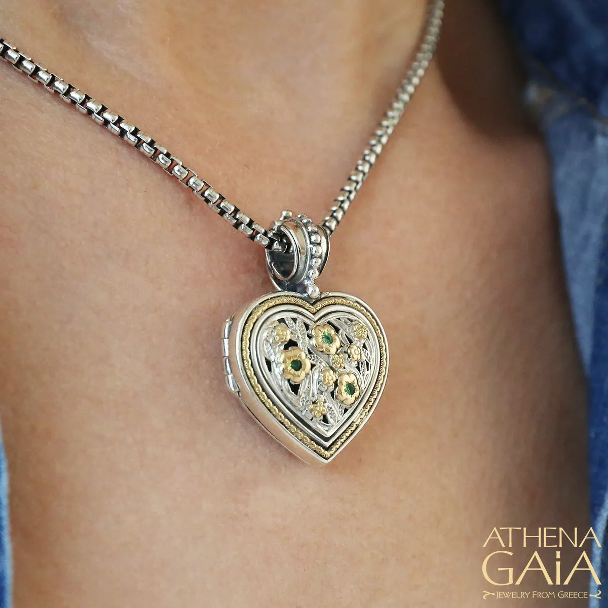 Meadow Shadows Heart Locket