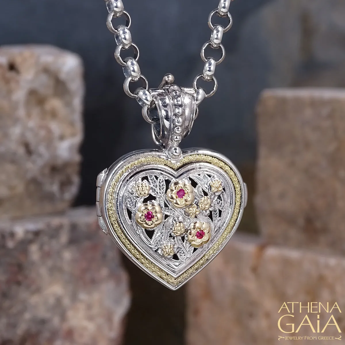 Meadow Shadows Heart Locket