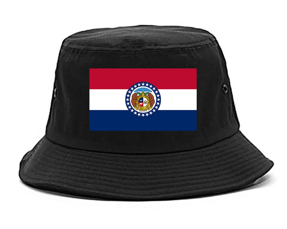 Missouri State Flag MO Chest Mens Bucket Hat