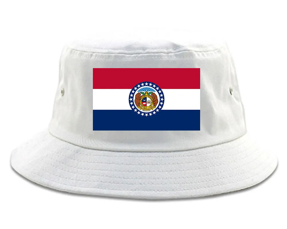 Missouri State Flag MO Chest Mens Bucket Hat