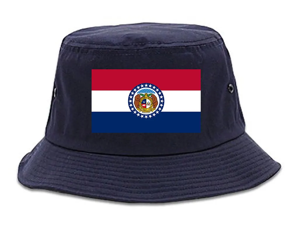 Missouri State Flag MO Chest Mens Bucket Hat