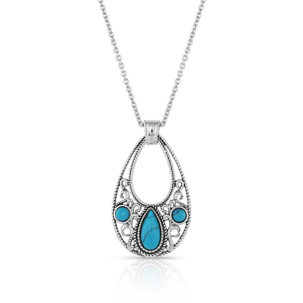 Montana Silversmiths New World Stone Teardrop Necklace NC4955