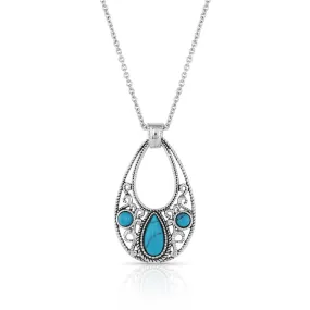 Montana Silversmiths New World Stone Teardrop Necklace NC4955