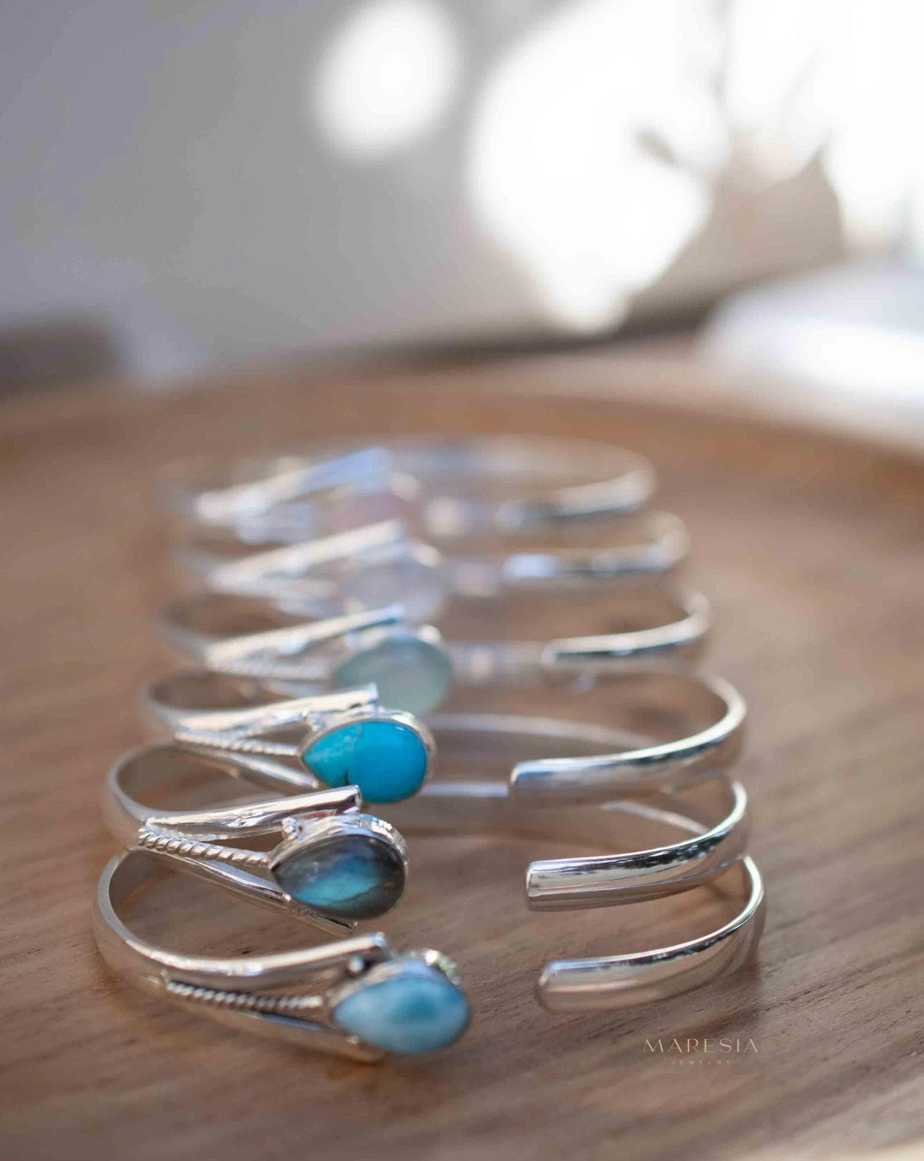 Moonstone Adjustable Bracelet ~ Sterling Silver 925 ~ MB063