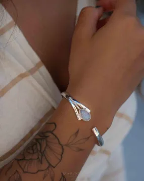 Moonstone Adjustable Bracelet ~ Sterling Silver 925 ~ MB063