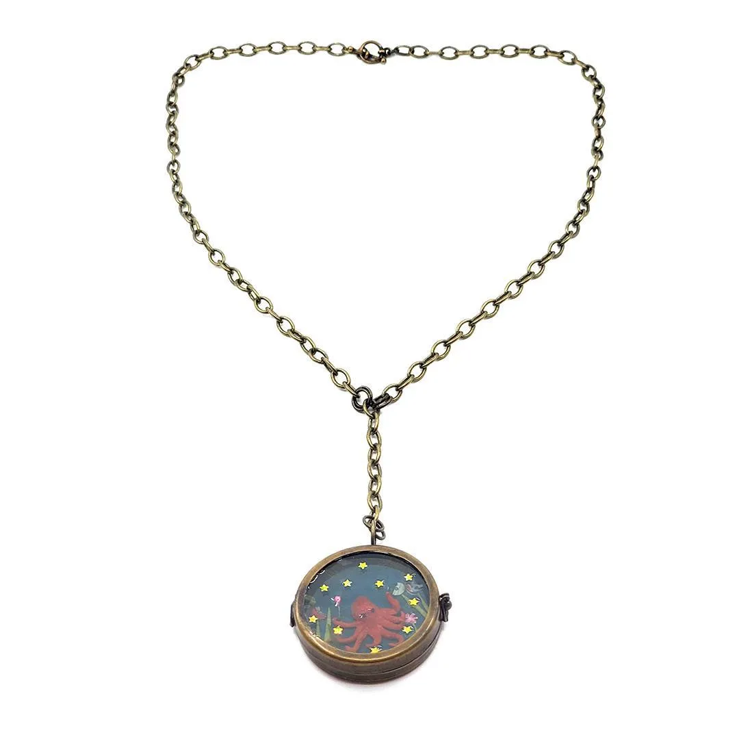 Necklace - Octopus's Garden Locket by XV Studios