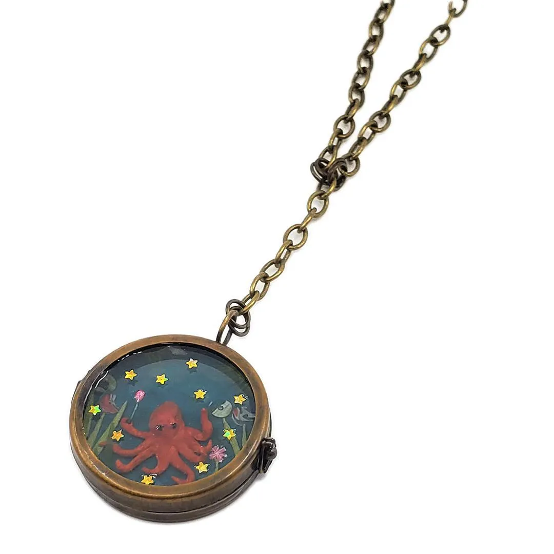 Necklace - Octopus's Garden Locket by XV Studios