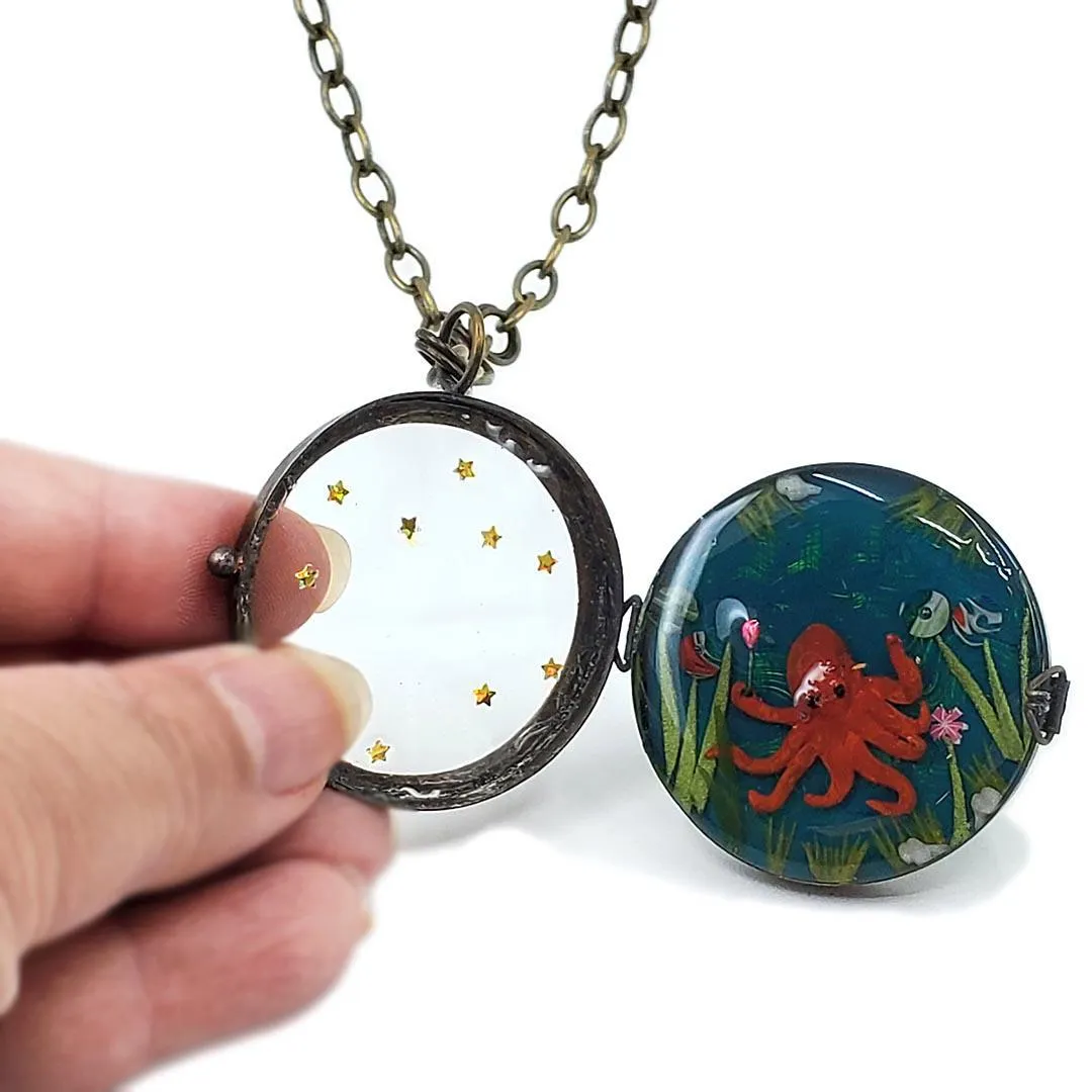Necklace - Octopus's Garden Locket by XV Studios