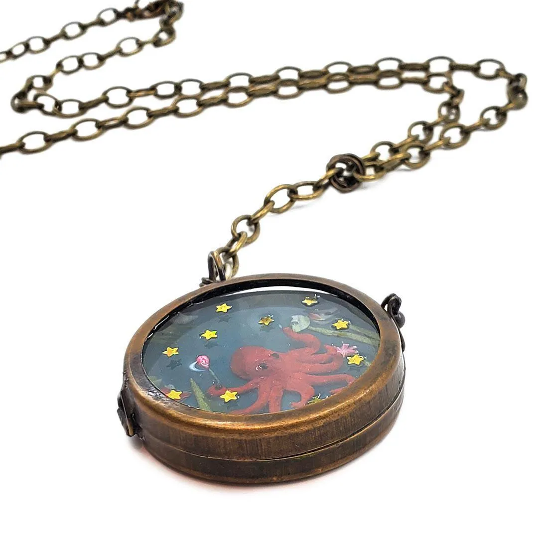 Necklace - Octopus's Garden Locket by XV Studios