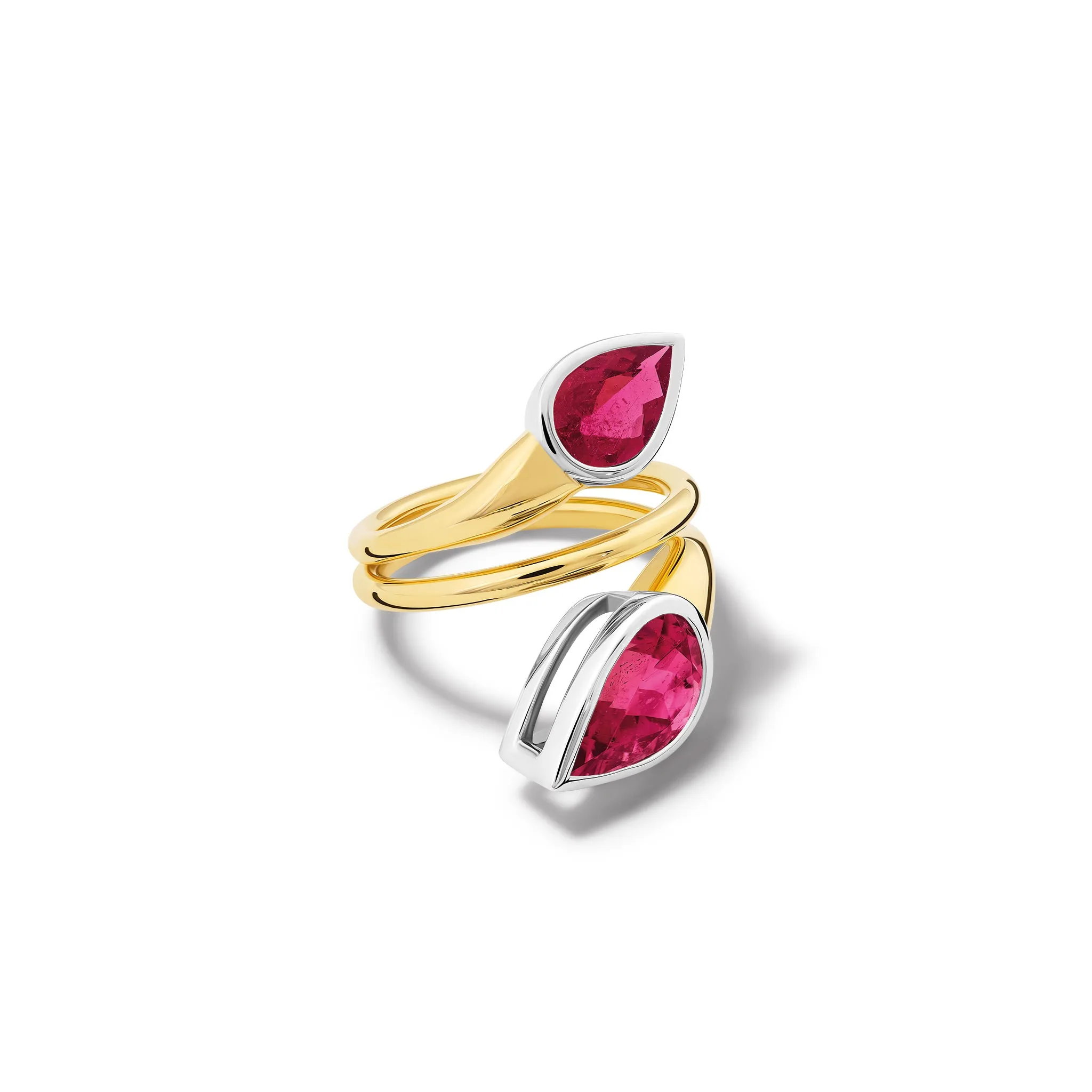 Nicoline Ring 18ct Yellow & White Gold - Pink Tourmaline