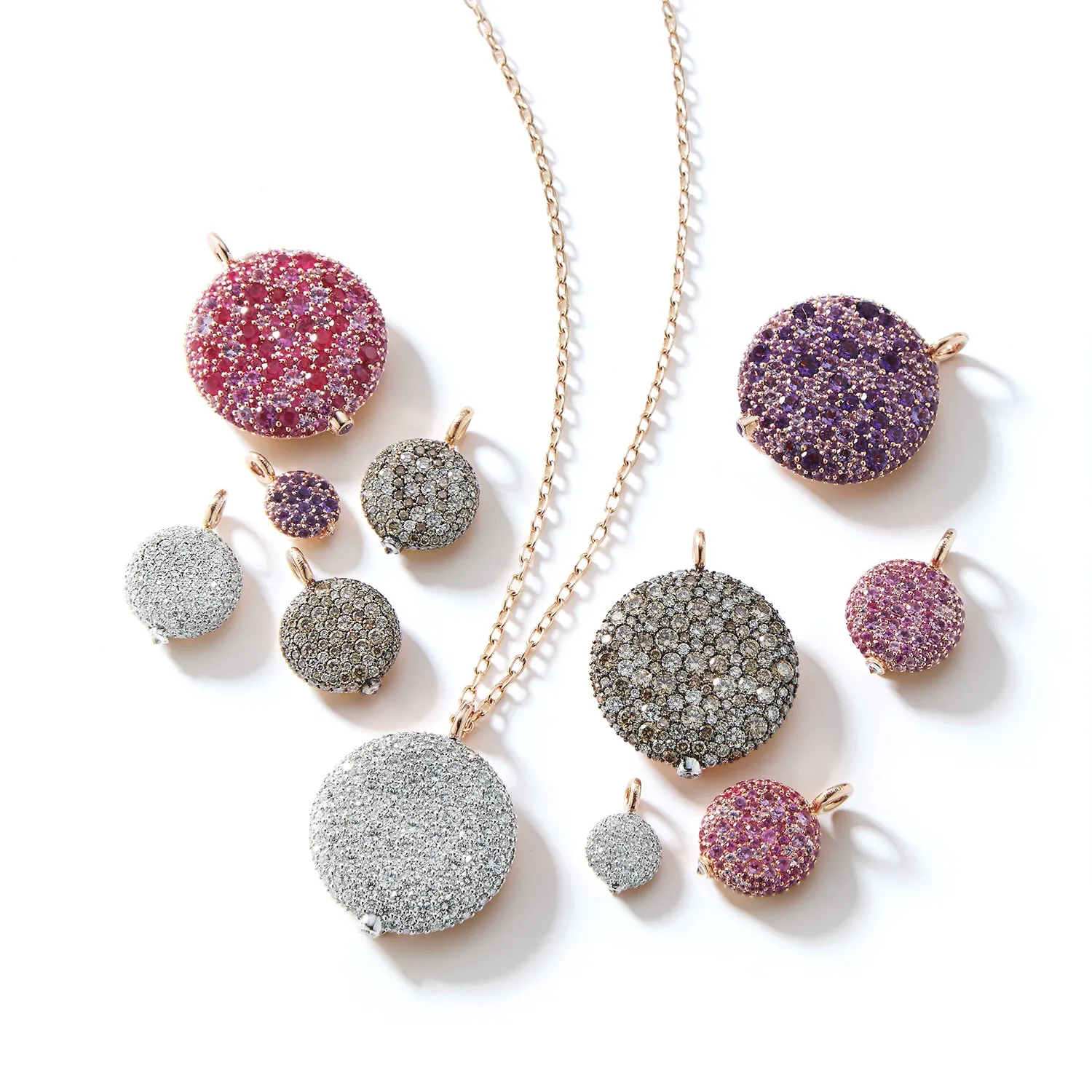 OC X WF 18K LARGE AMETHYST PEBBLE LOCKET