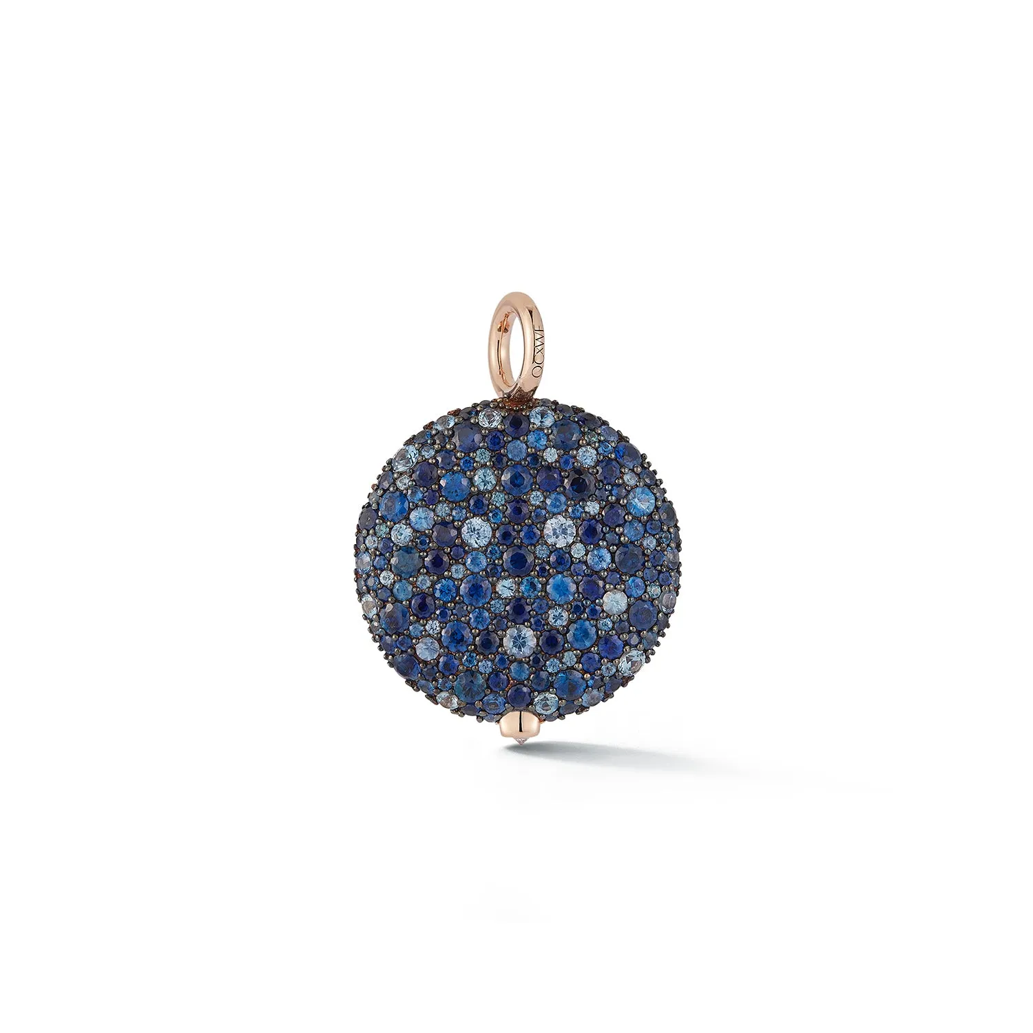 OC X WF 18K LARGE BLUE SAPPHIRE PEBBLE LOCKET