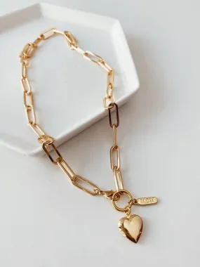 Océanne - Heart Locket 'Mom' Necklace