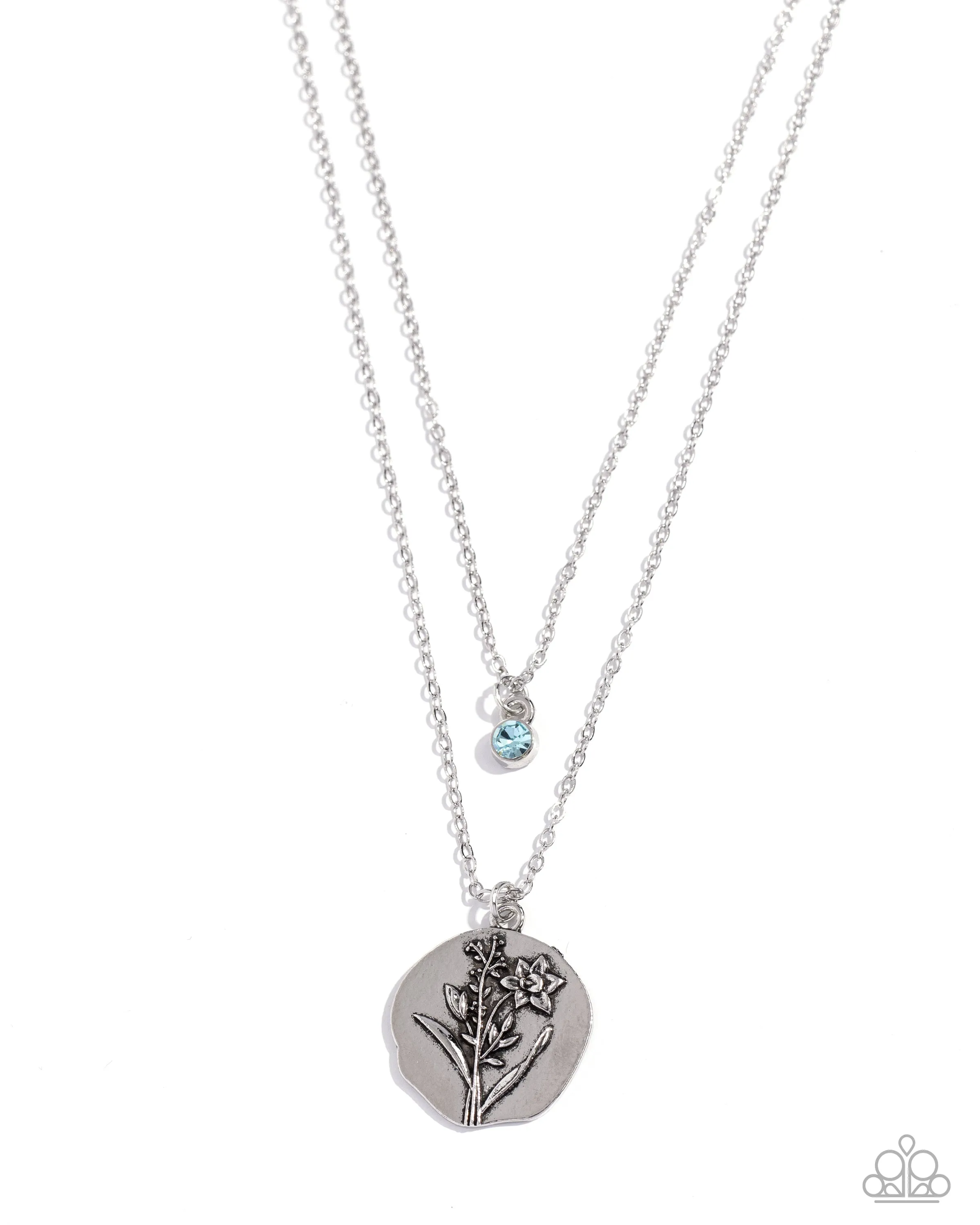 Open Door Jewelry - Birthstone Beauty - Blue Necklace - Paparazzi Accessories