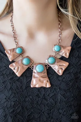 Open Door Jewelry - Cougar - Copper Necklace - Paparazzi Accessories