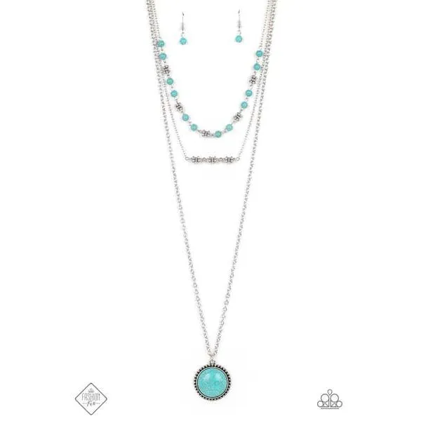 Paparazzi Sahara Symphony Necklace & Earrings Set
