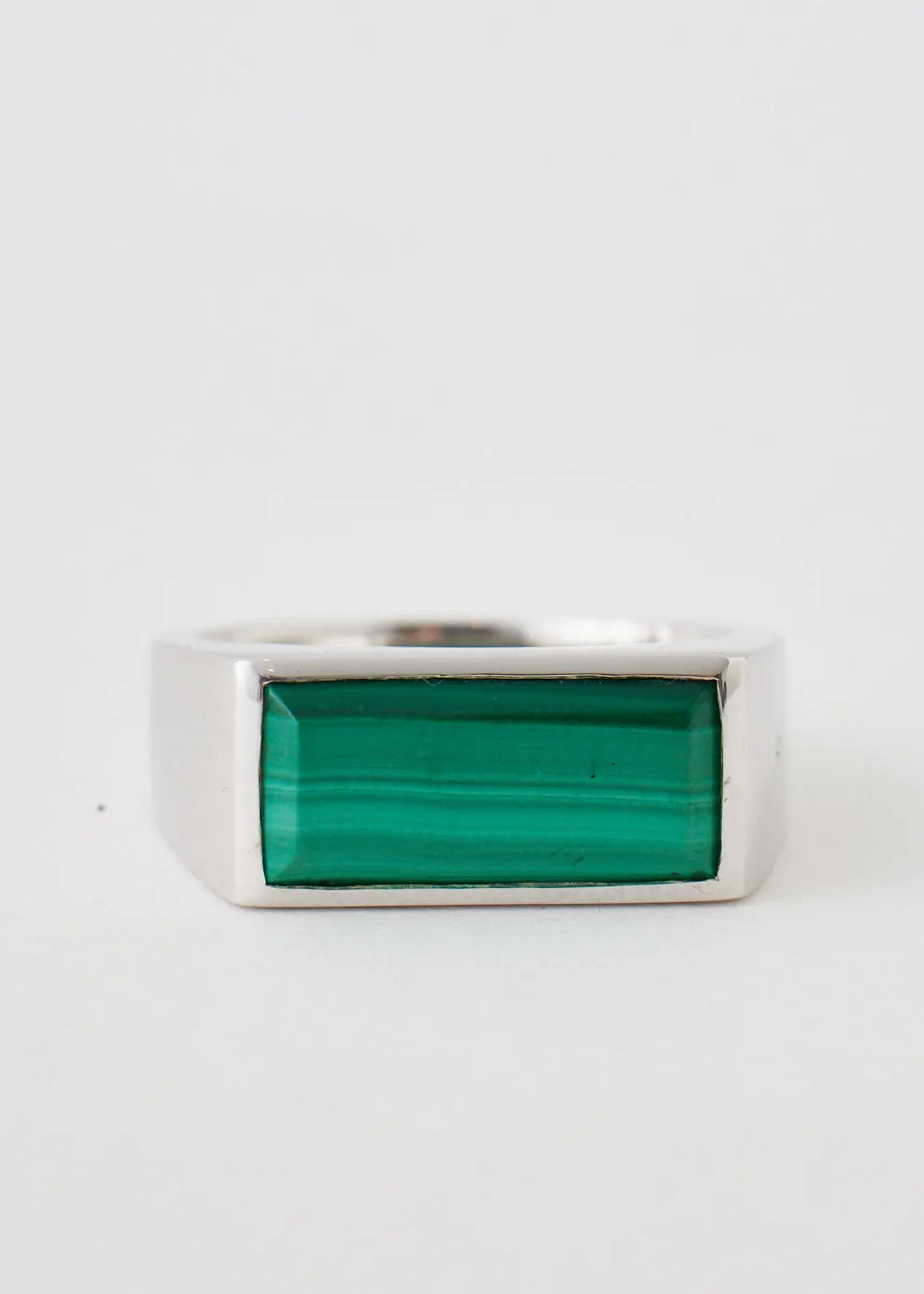 Peaky Malachite Ring