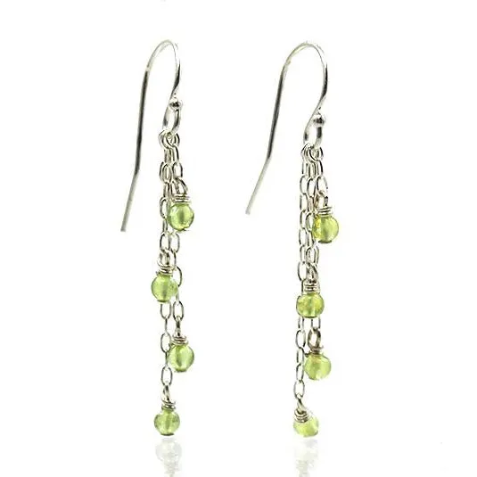 Peridot Earrings with Sterling Silver Ear Wires