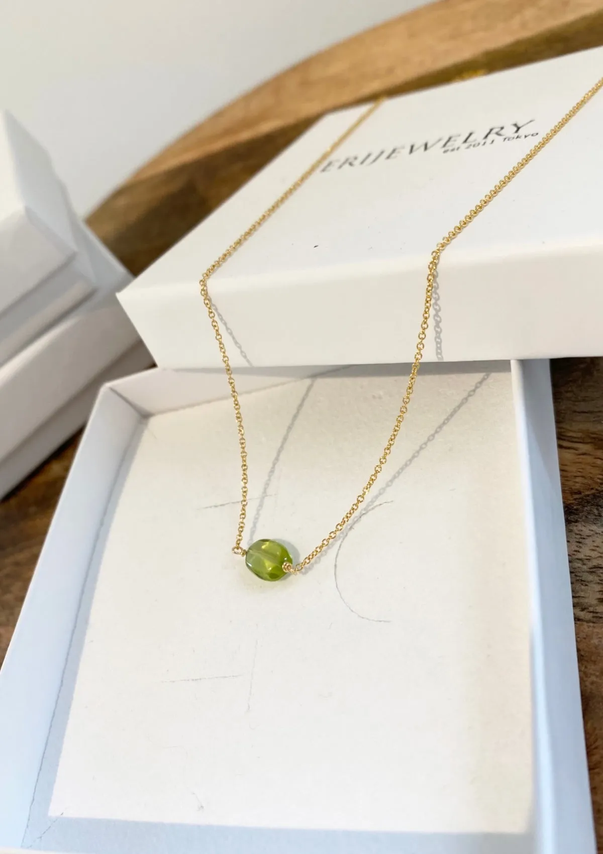 Peridot One Point Necklace
