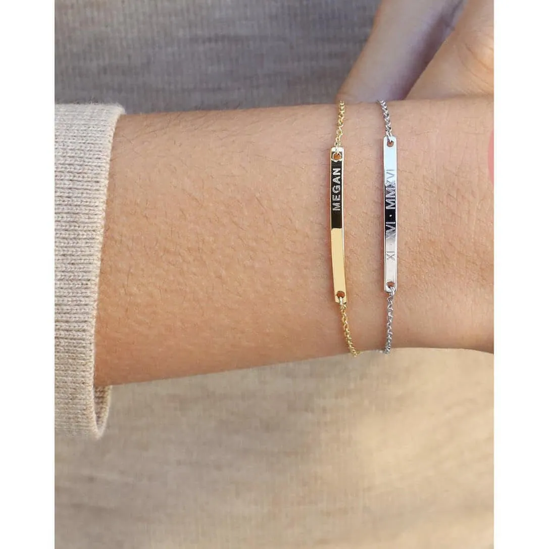 Personalised Bar Bracelet