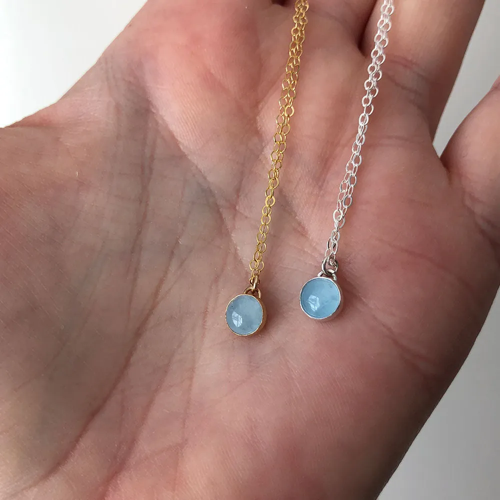Petite Aquamarine Necklace