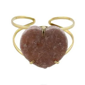Pink Amethyst Cuff Bracelet