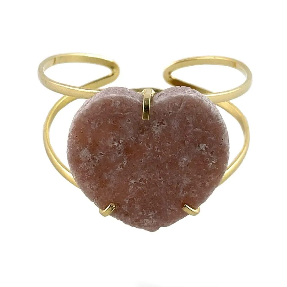 Pink Amethyst Cuff Bracelet