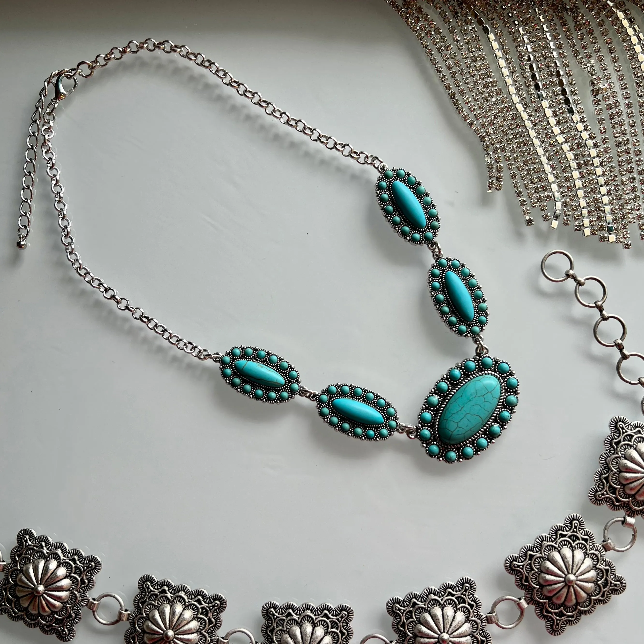Prim And Proper Turquoise Necklace