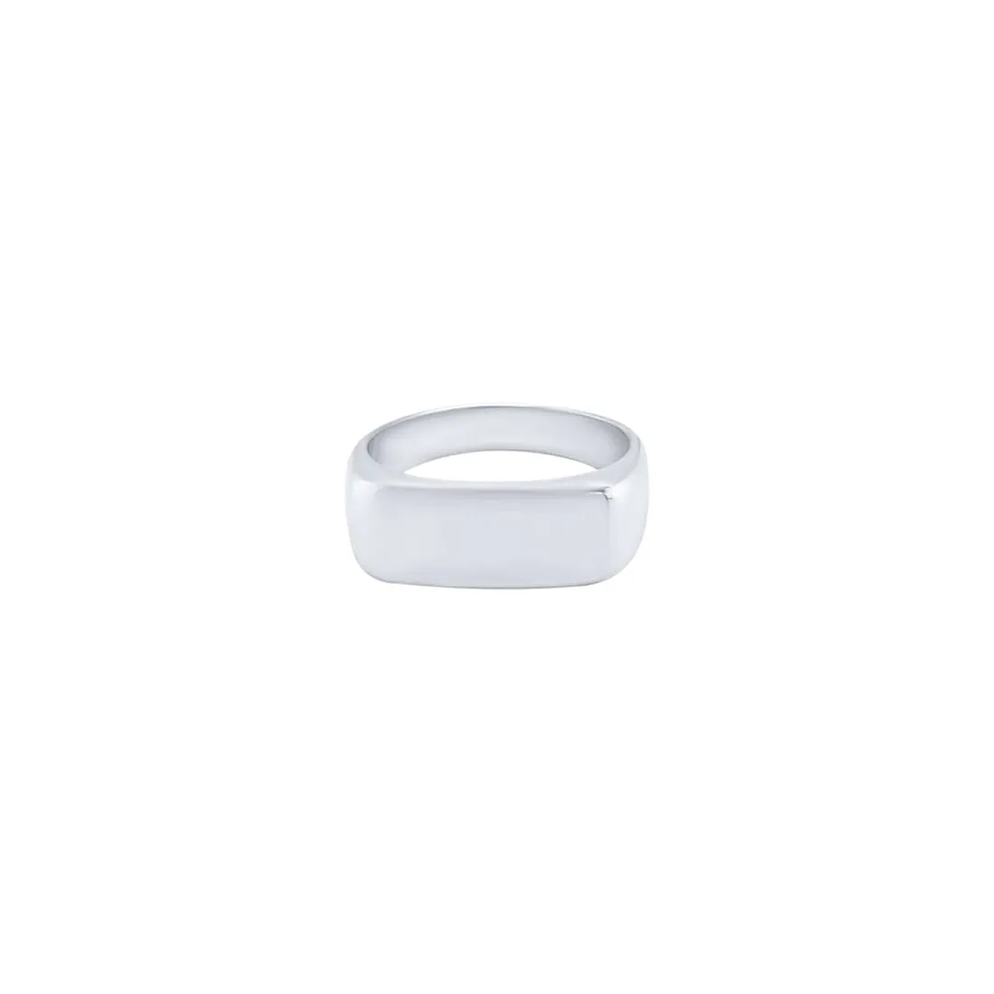 Rectangle Signet Ring in Sterling Silver